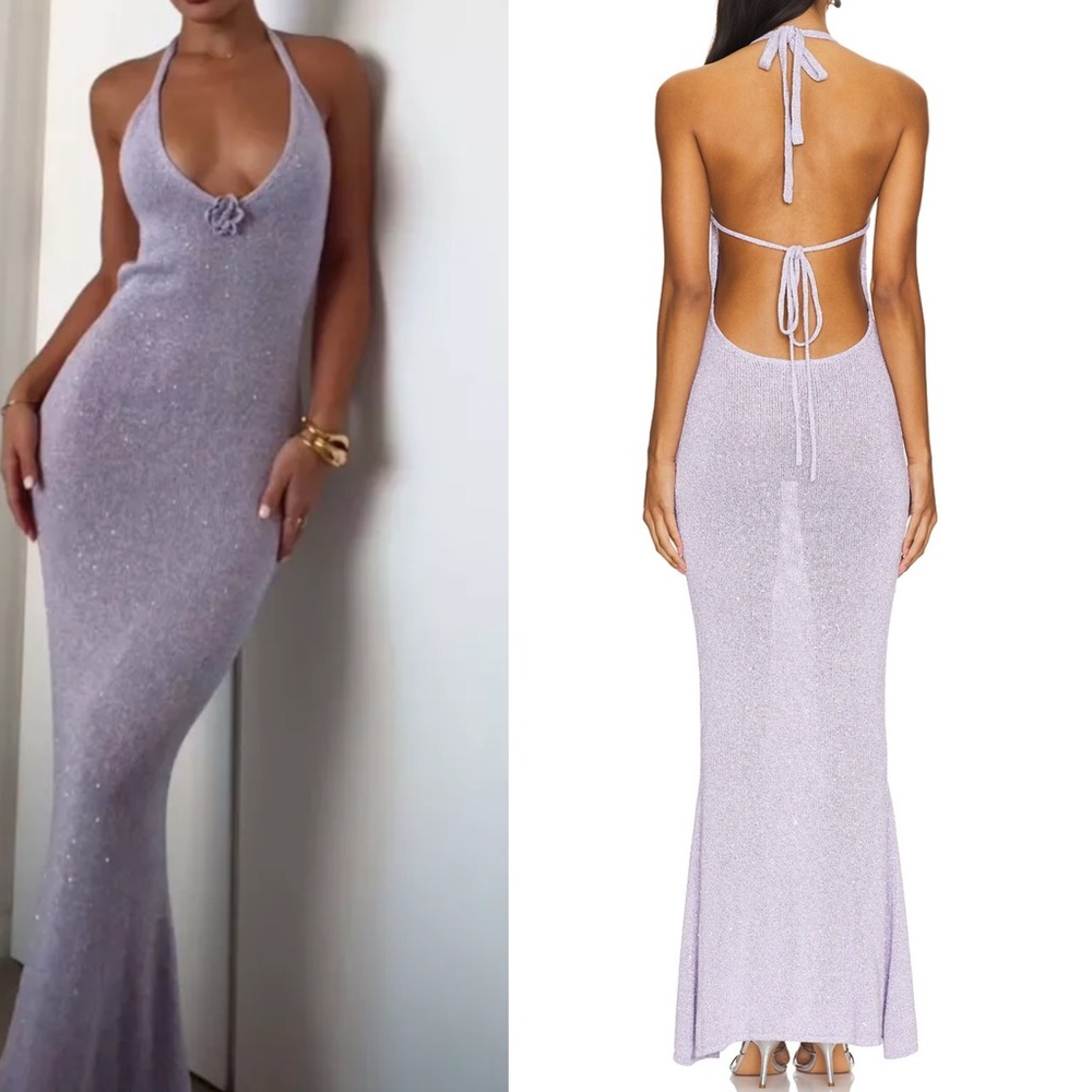 Asta Resort Dafne Dress Lavender Sequin